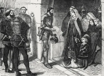 Schottische Peers fordern die Kinder von Königin Margaret